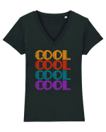 Cool Tricou mânecă scurtă guler V Damă Evoker