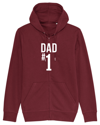 Number 1 Dad Burgundy