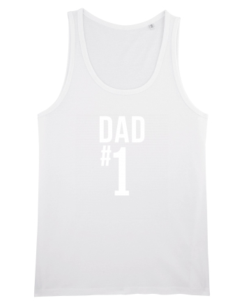 Number 1 Dad White