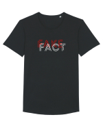 Fake Fact Tricou mânecă scurtă guler larg Bărbat Skater