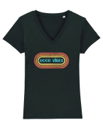 Good Vibes Tricou mânecă scurtă guler V Damă Evoker