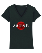 Japan Tricou mânecă scurtă guler V Damă Evoker