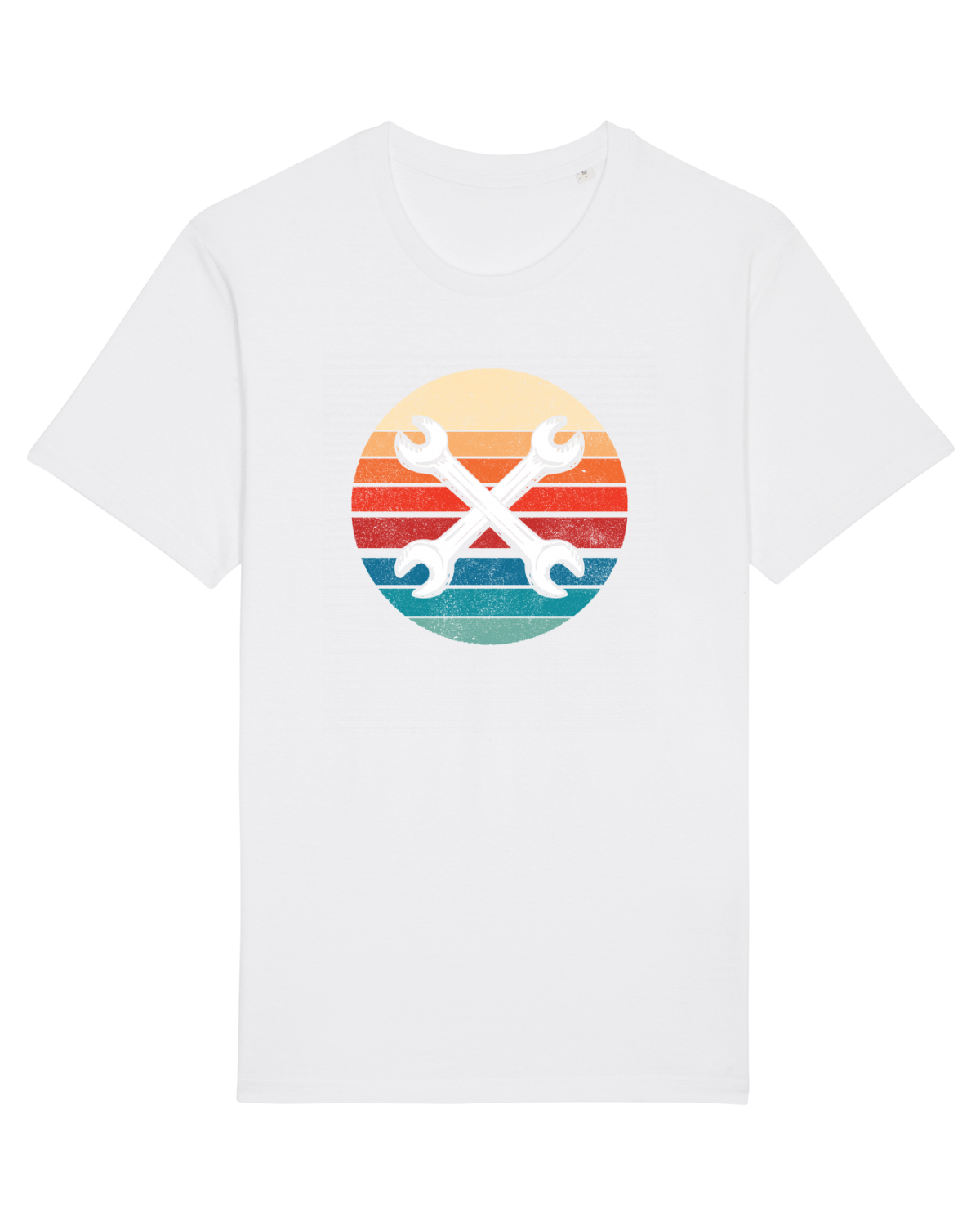 Tricou mânecă scurtă Unisex Rocker White
