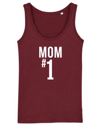 Number 1 mom Burgundy