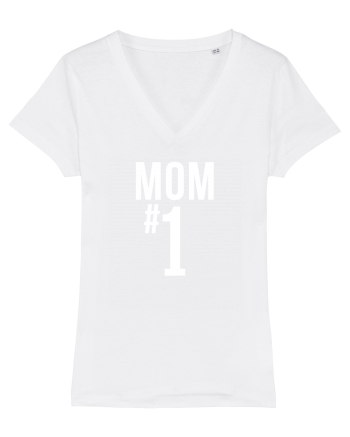 Number 1 mom White