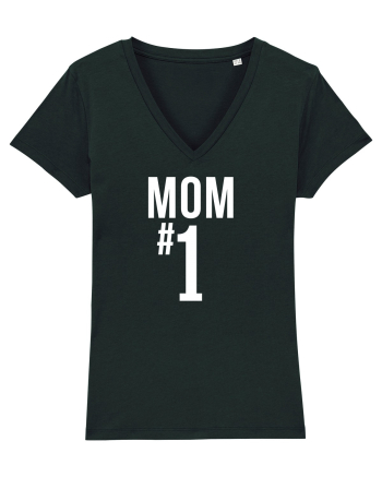 Number 1 mom Black