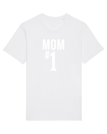 Number 1 mom White