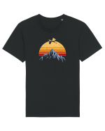 Vintage Mountain View. Tricou mânecă scurtă Unisex Rocker