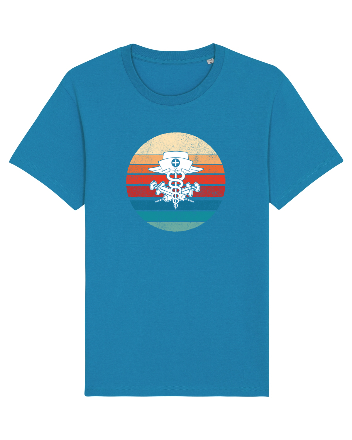 Tricou mânecă scurtă Unisex Rocker Azur
