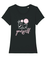 Take Off The Mask Tricou mânecă scurtă guler larg fitted Damă Expresser