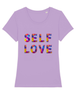 Self Love Tricou mânecă scurtă guler larg fitted Damă Expresser