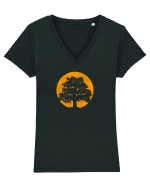 Oak  Tricou mânecă scurtă guler V Damă Evoker