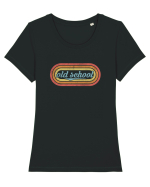 Old School Tricou mânecă scurtă guler larg fitted Damă Expresser
