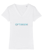 Optimism Tricou mânecă scurtă guler V Damă Evoker