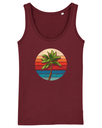 Palm Tree Vintage Burgundy