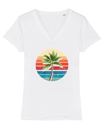 Palm Tree Vintage White
