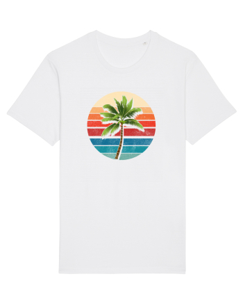 Palm Tree Vintage White