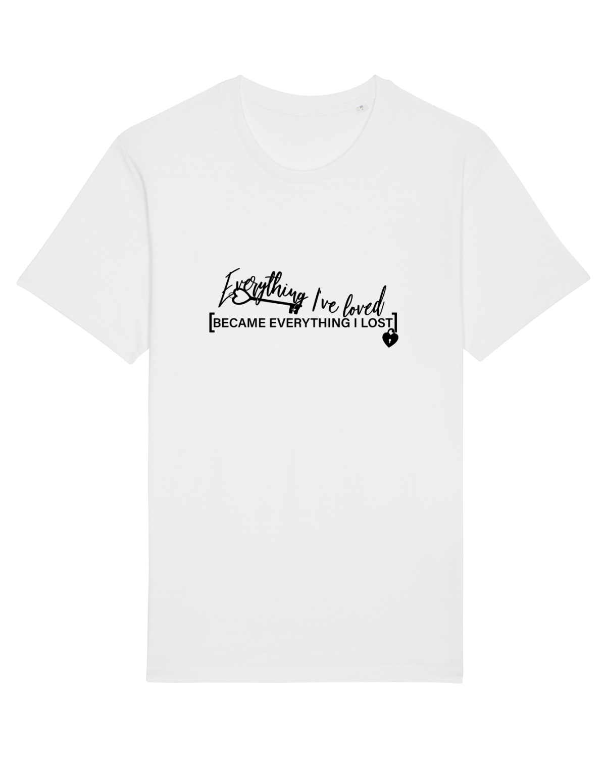 Tricou mânecă scurtă Unisex Rocker White