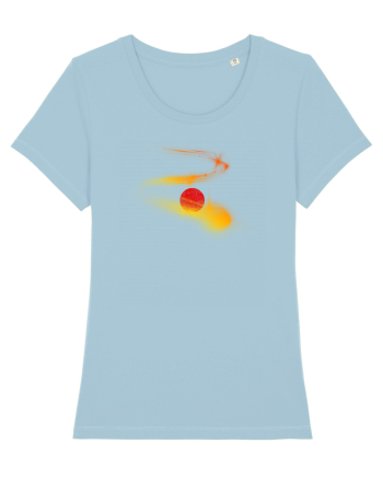 Comet over Sun Sky Blue