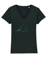 Rainbow Tricou mânecă scurtă guler V Damă Evoker
