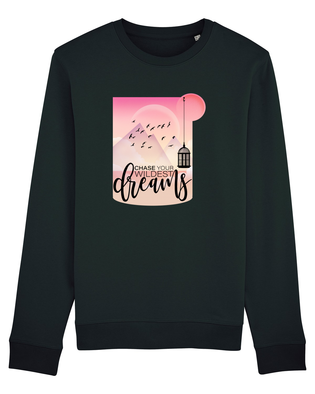 Bluză mânecă lungă Unisex Rise Black