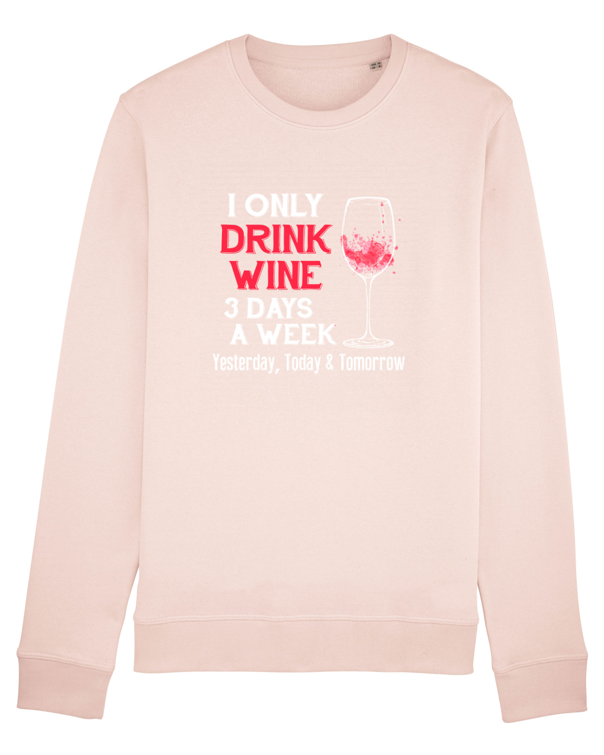 Bluză mânecă lungă Unisex Rise Candy Pink