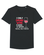Drink Wine Tricou mânecă scurtă guler larg Bărbat Skater