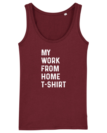 Work from home shirt Burgundy