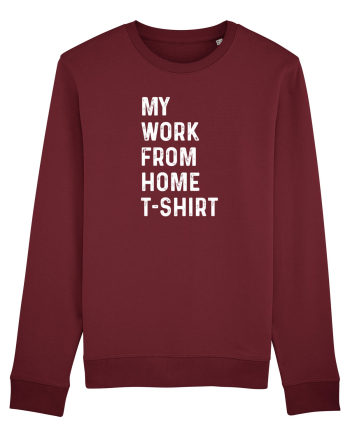 Work from home shirt Burgundy