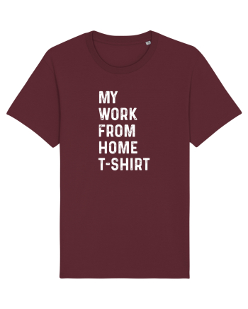 Work from home shirt Burgundy