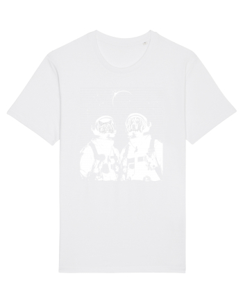 Cat and Dog  Astronauts White