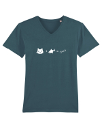 Catfish Tricou mânecă scurtă guler V Bărbat Presenter