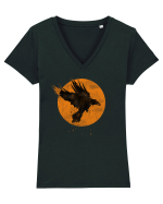 Raven in the Sun Tricou mânecă scurtă guler V Damă Evoker