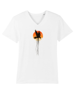 Raven Vintage  Tricou mânecă scurtă guler V Bărbat Presenter