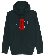 Don't quit Hanorac cu fermoar Unisex Connector