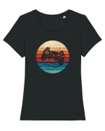 Gamer Tricou mânecă scurtă guler larg fitted Damă Expresser