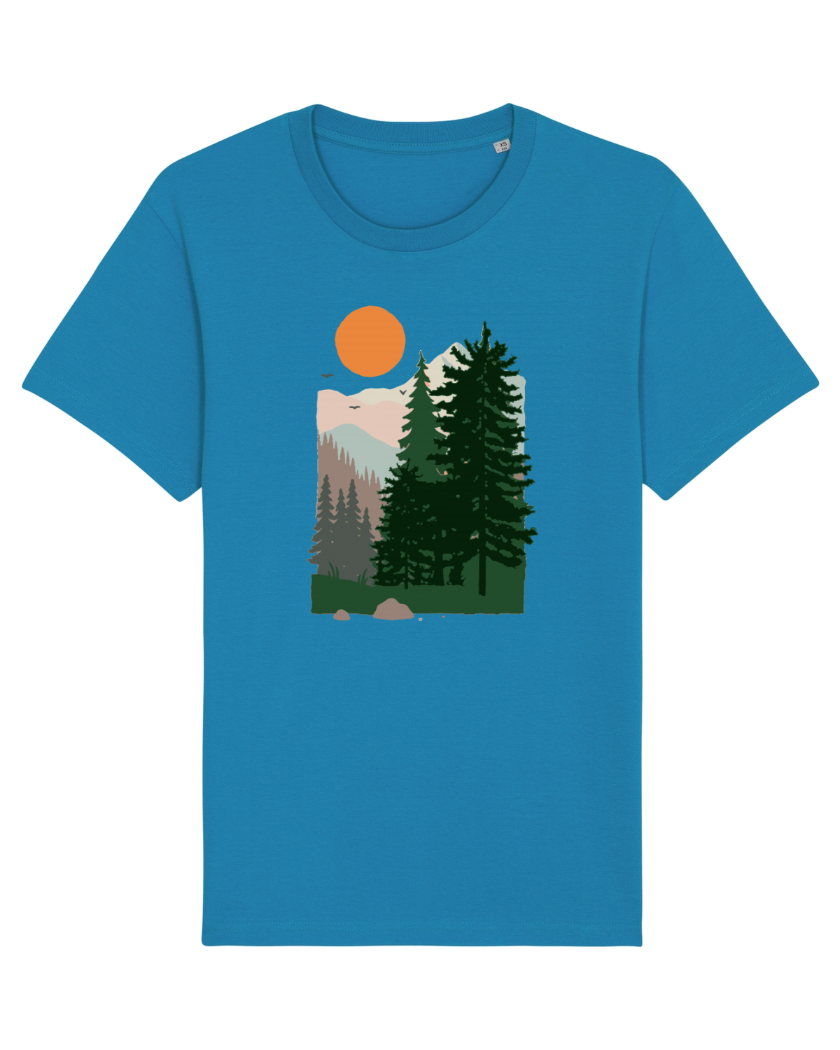 Tricou mânecă scurtă Unisex Rocker Azur