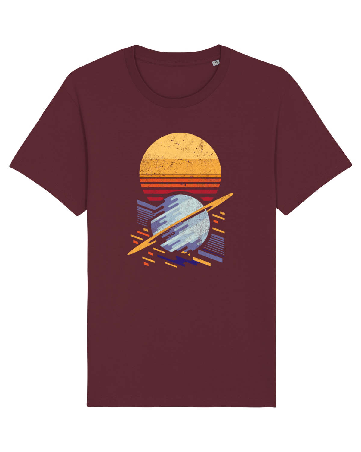 Tricou mânecă scurtă Unisex Rocker Burgundy
