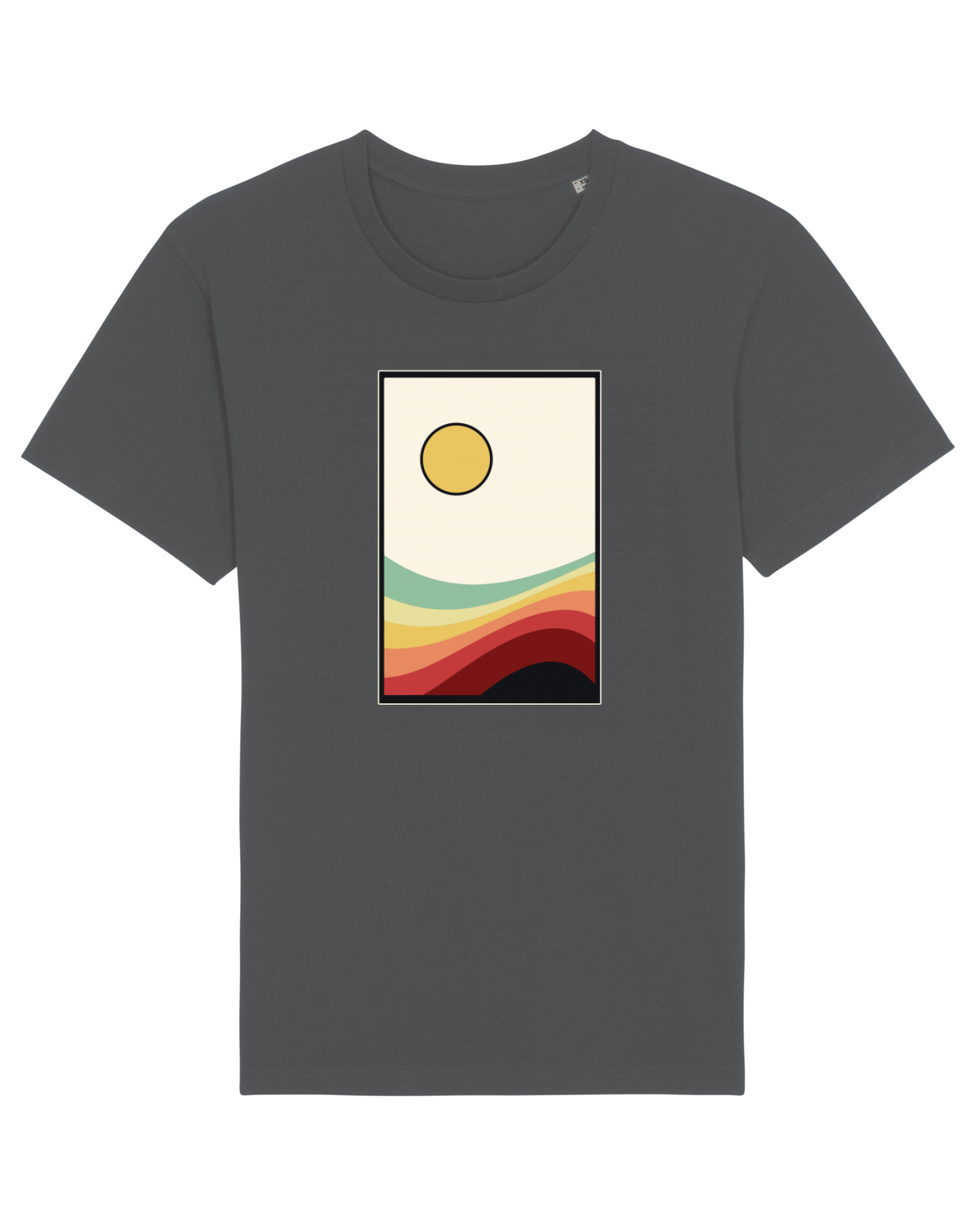 Tricou mânecă scurtă Unisex Rocker Anthracite
