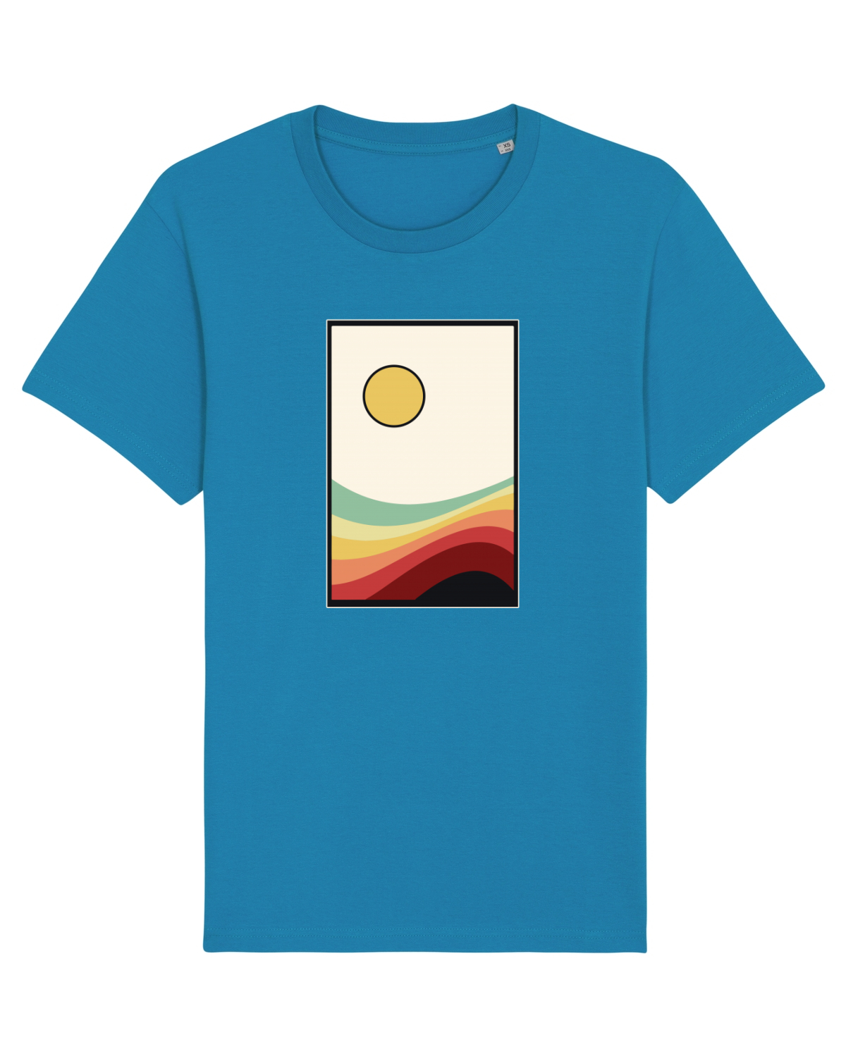Tricou mânecă scurtă Unisex Rocker Azur