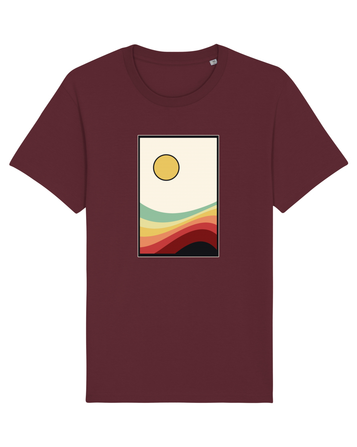 Tricou mânecă scurtă Unisex Rocker Burgundy