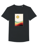 Retro sun Tricou mânecă scurtă guler larg Bărbat Skater