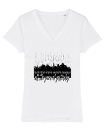 All the Pain Of Yesterday Tricou mânecă scurtă guler V Damă Evoker