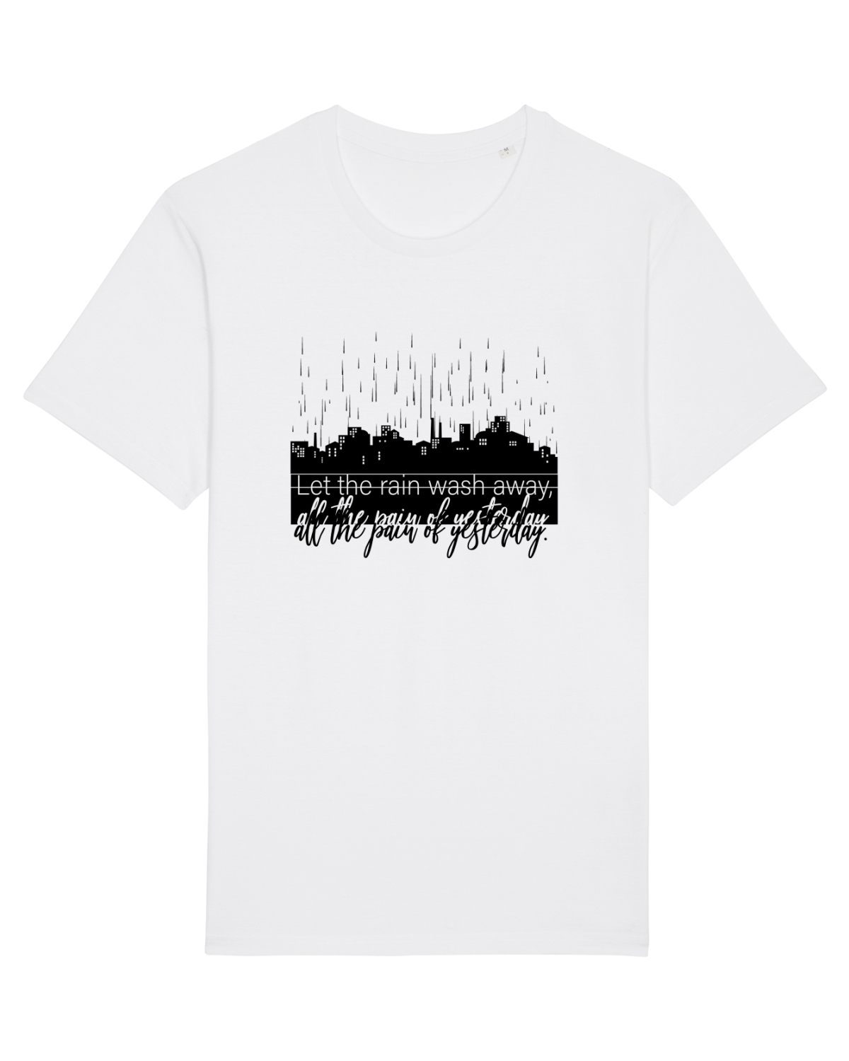 Tricou mânecă scurtă Unisex Rocker White