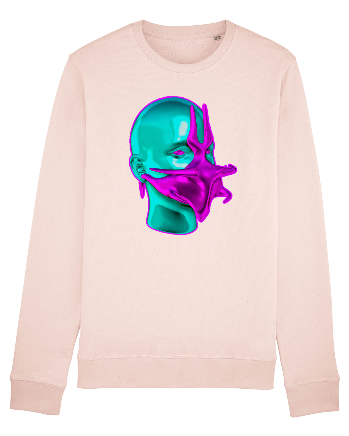 Bluză mânecă lungă Unisex Rise Candy Pink