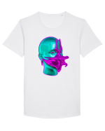 Alien Mask - Mască extraterestră Tricou mânecă scurtă guler larg Bărbat Skater