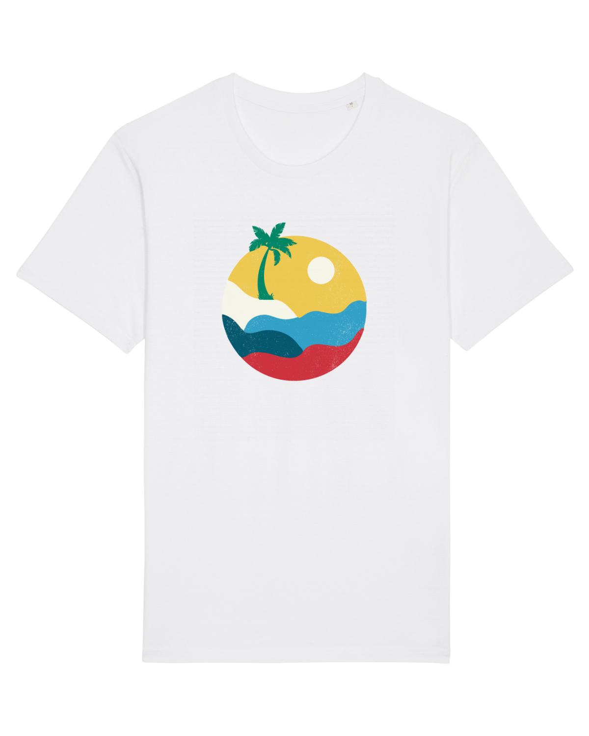 Tricou mânecă scurtă Unisex Rocker White