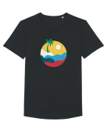 Palm  Tricou mânecă scurtă guler larg Bărbat Skater