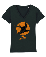 Randunica Tricou mânecă scurtă guler V Damă Evoker