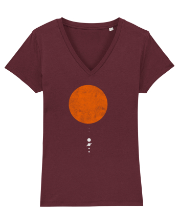 Solar planets Burgundy